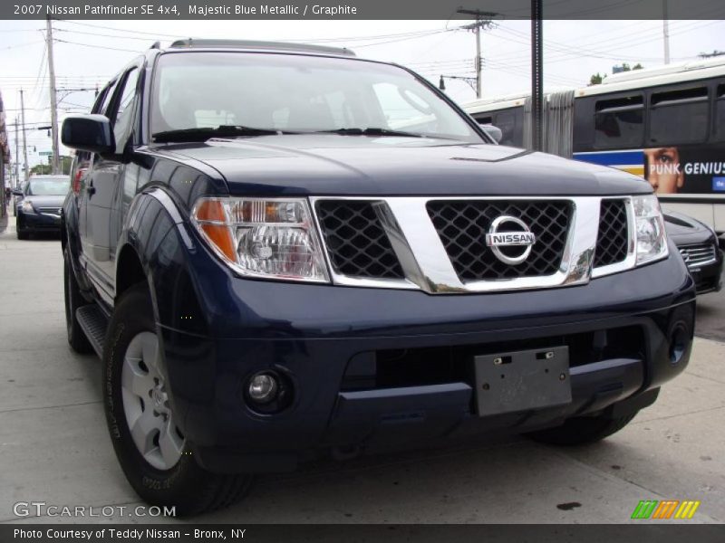 Majestic Blue Metallic / Graphite 2007 Nissan Pathfinder SE 4x4