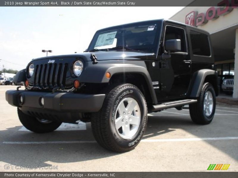 Black / Dark Slate Gray/Medium Slate Gray 2010 Jeep Wrangler Sport 4x4