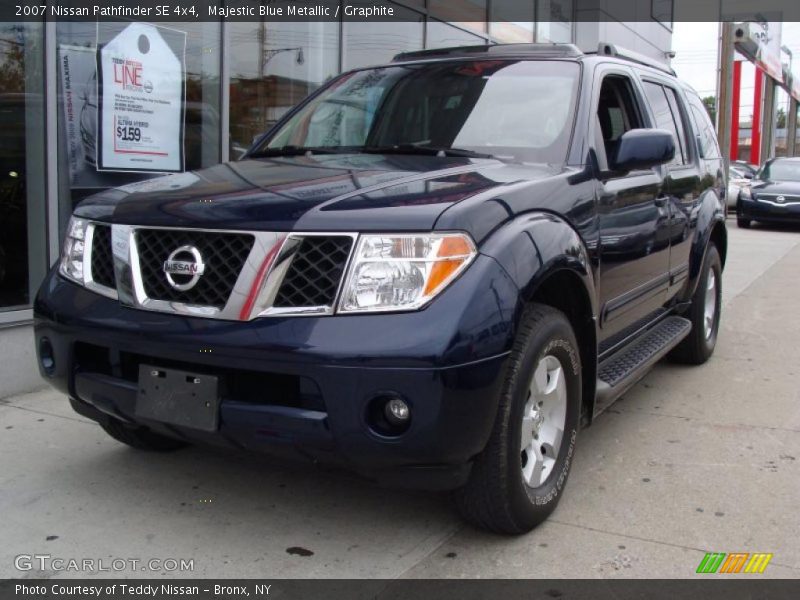 Majestic Blue Metallic / Graphite 2007 Nissan Pathfinder SE 4x4