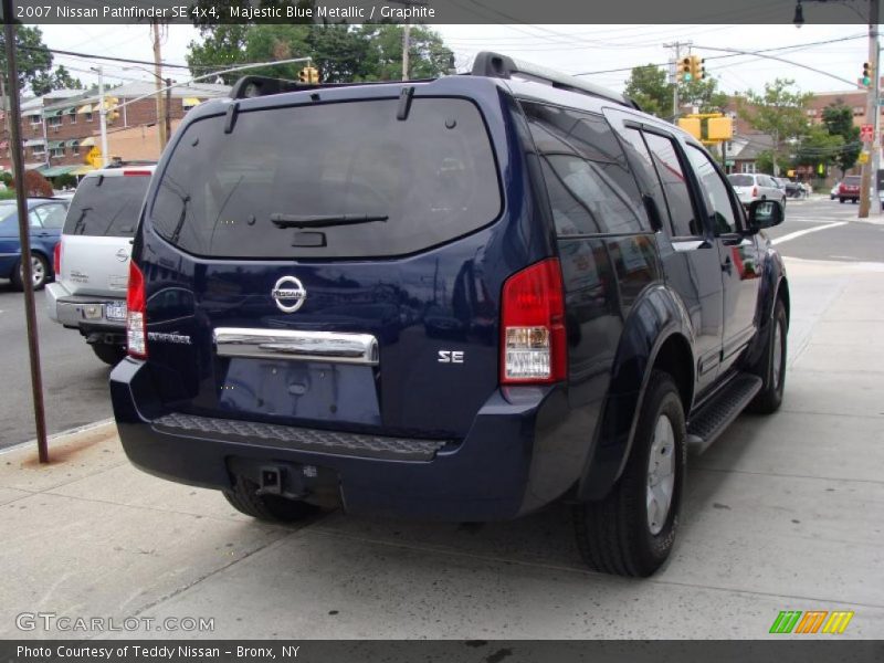 Majestic Blue Metallic / Graphite 2007 Nissan Pathfinder SE 4x4