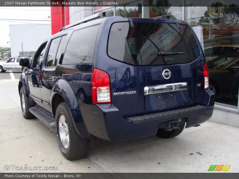 Majestic Blue Metallic / Graphite 2007 Nissan Pathfinder SE 4x4