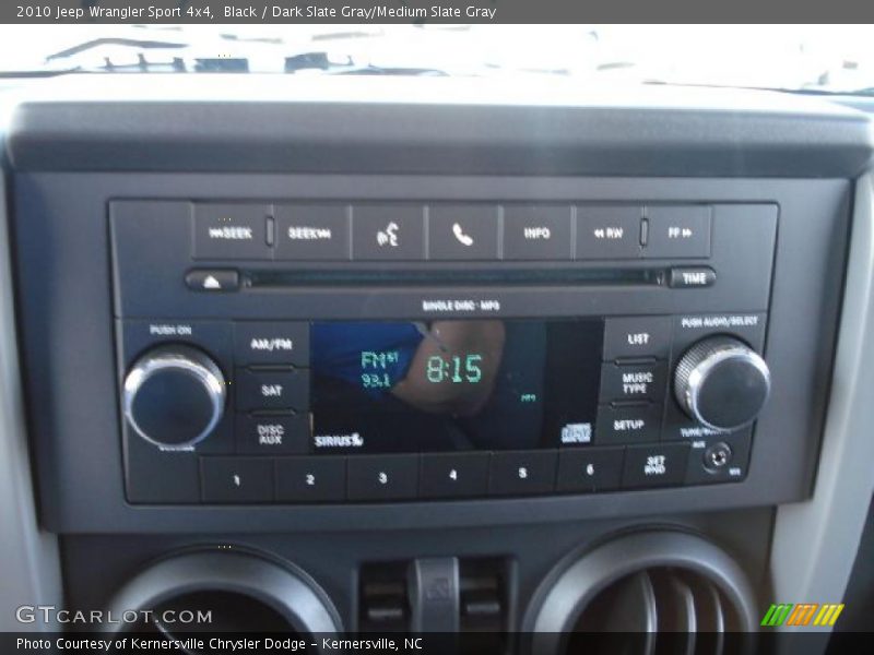 Black / Dark Slate Gray/Medium Slate Gray 2010 Jeep Wrangler Sport 4x4
