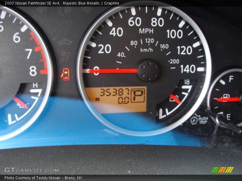 Majestic Blue Metallic / Graphite 2007 Nissan Pathfinder SE 4x4