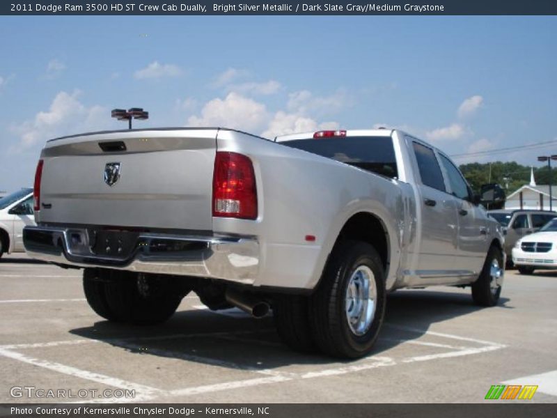 Bright Silver Metallic / Dark Slate Gray/Medium Graystone 2011 Dodge Ram 3500 HD ST Crew Cab Dually