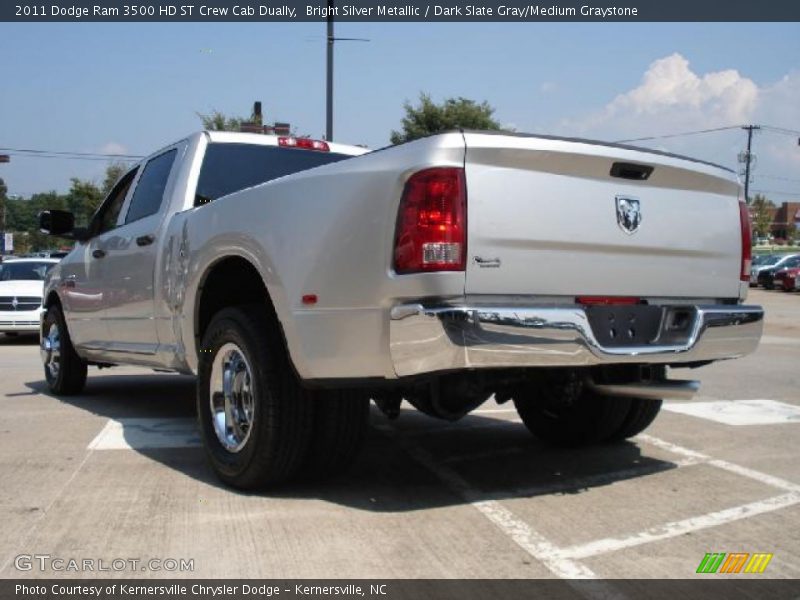 Bright Silver Metallic / Dark Slate Gray/Medium Graystone 2011 Dodge Ram 3500 HD ST Crew Cab Dually