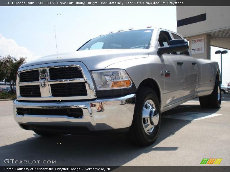 Bright Silver Metallic / Dark Slate Gray/Medium Graystone 2011 Dodge Ram 3500 HD ST Crew Cab Dually