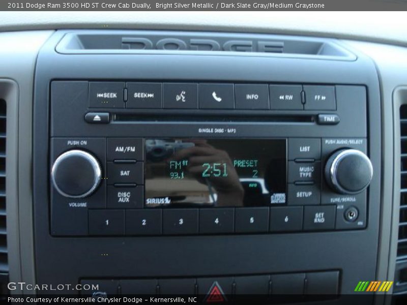 Bright Silver Metallic / Dark Slate Gray/Medium Graystone 2011 Dodge Ram 3500 HD ST Crew Cab Dually