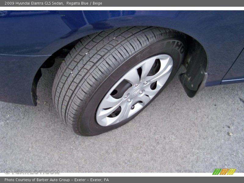 Regatta Blue / Beige 2009 Hyundai Elantra GLS Sedan