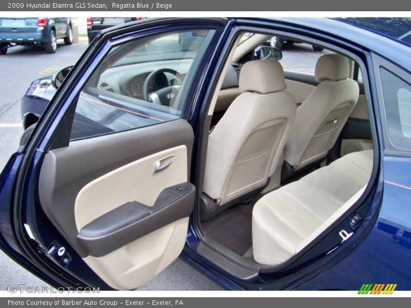 Regatta Blue / Beige 2009 Hyundai Elantra GLS Sedan