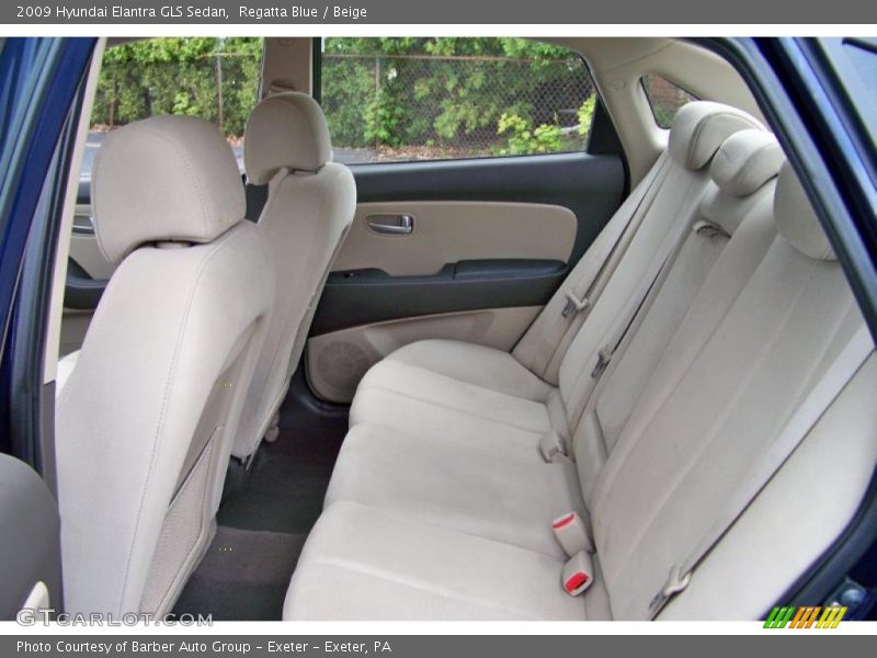 Regatta Blue / Beige 2009 Hyundai Elantra GLS Sedan