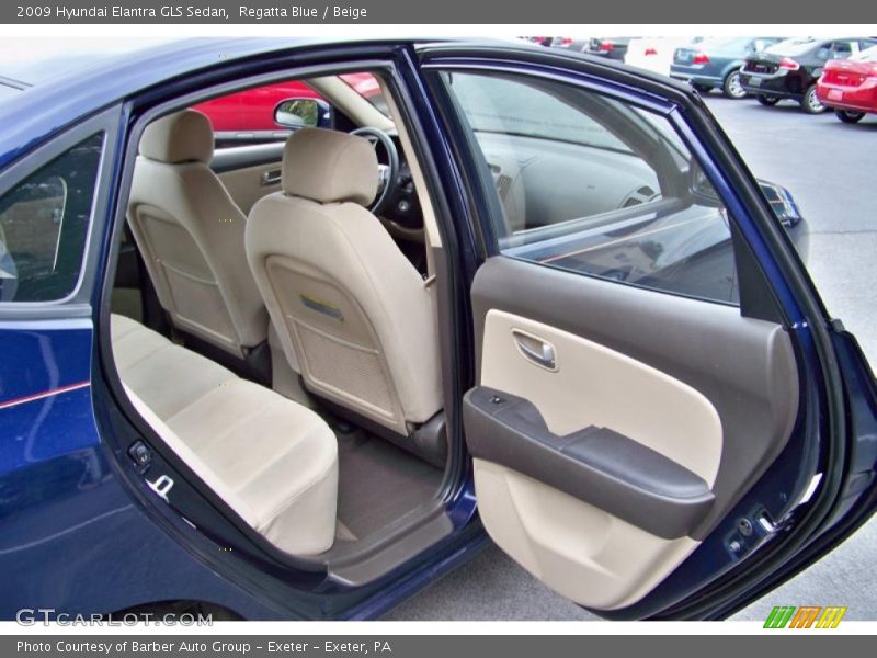 Regatta Blue / Beige 2009 Hyundai Elantra GLS Sedan
