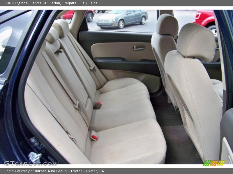 Regatta Blue / Beige 2009 Hyundai Elantra GLS Sedan