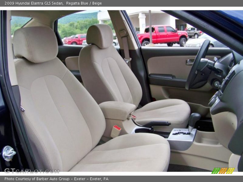 Regatta Blue / Beige 2009 Hyundai Elantra GLS Sedan