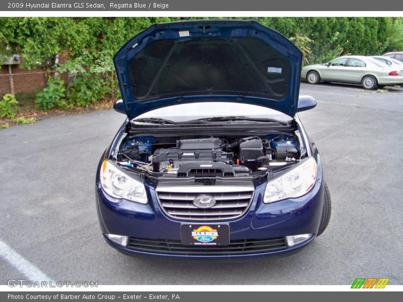 Regatta Blue / Beige 2009 Hyundai Elantra GLS Sedan