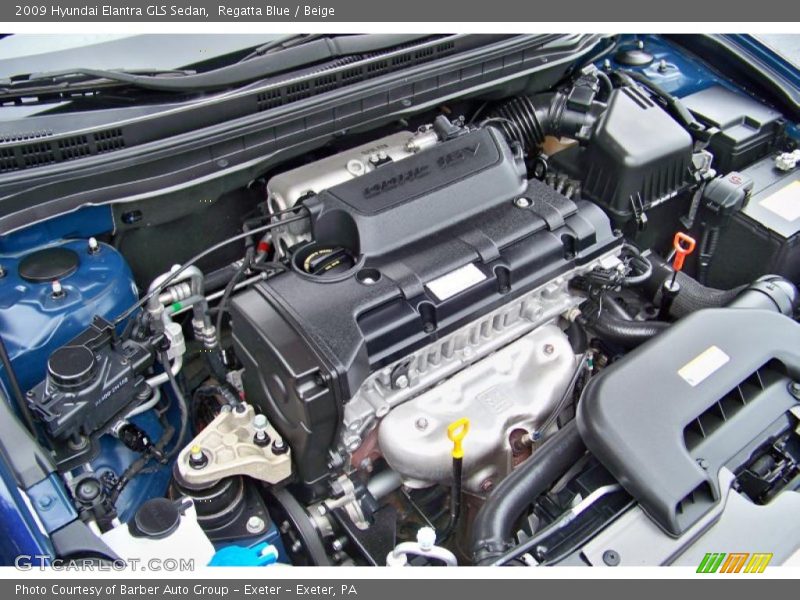 Regatta Blue / Beige 2009 Hyundai Elantra GLS Sedan