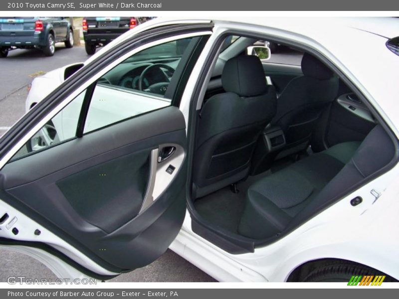 Super White / Dark Charcoal 2010 Toyota Camry SE