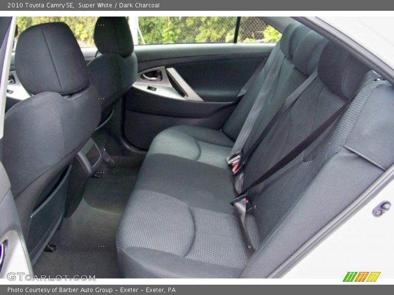 Super White / Dark Charcoal 2010 Toyota Camry SE