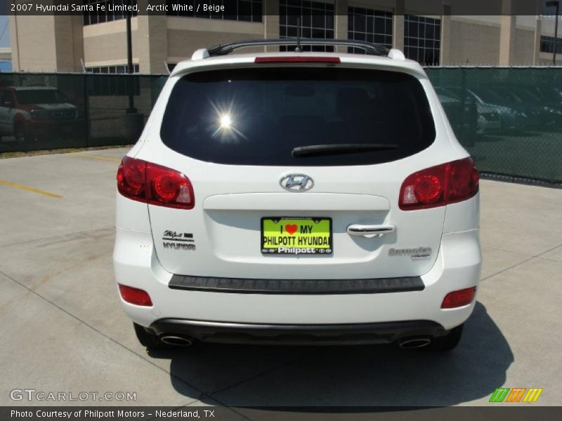 Arctic White / Beige 2007 Hyundai Santa Fe Limited