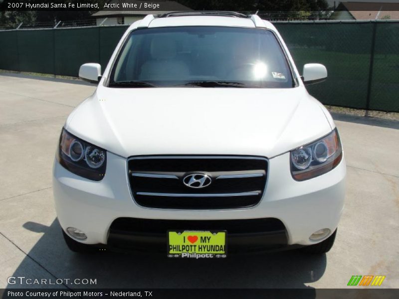 Arctic White / Beige 2007 Hyundai Santa Fe Limited