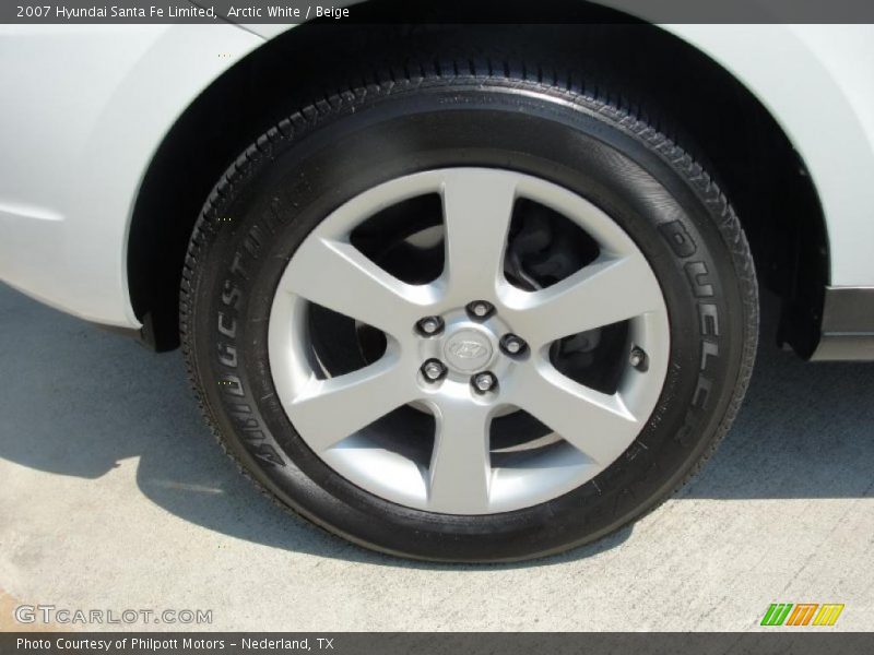 Arctic White / Beige 2007 Hyundai Santa Fe Limited