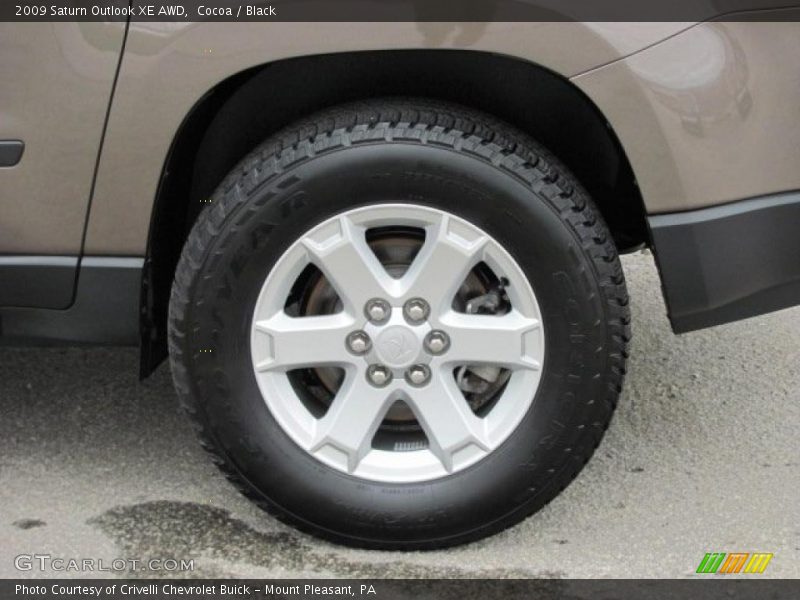 Cocoa / Black 2009 Saturn Outlook XE AWD