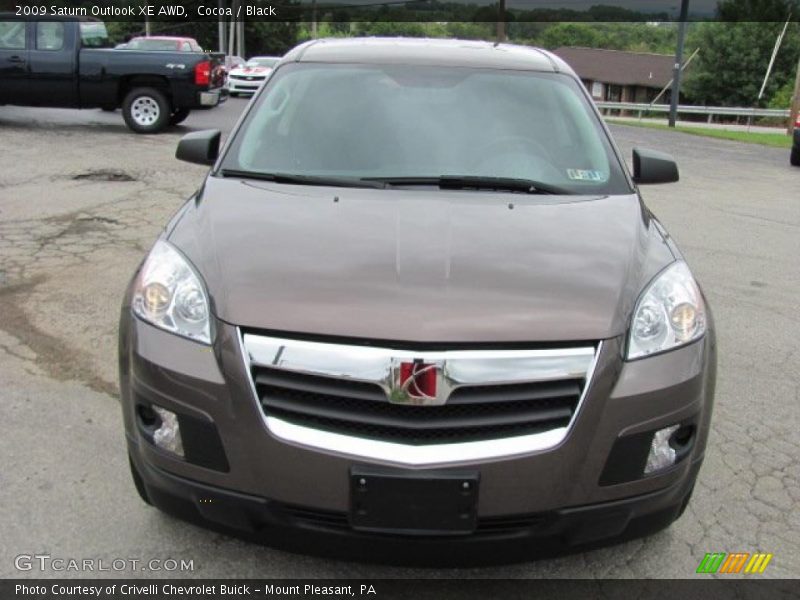 Cocoa / Black 2009 Saturn Outlook XE AWD