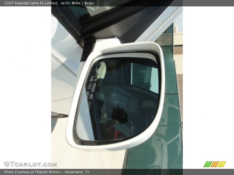 Arctic White / Beige 2007 Hyundai Santa Fe Limited