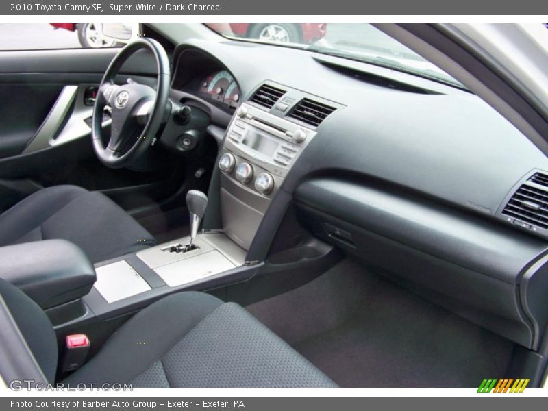 Super White / Dark Charcoal 2010 Toyota Camry SE