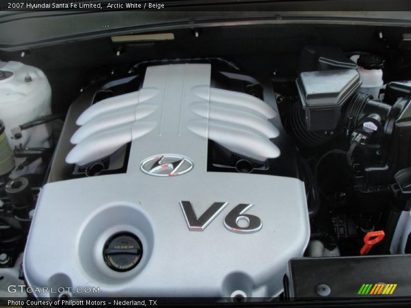 Arctic White / Beige 2007 Hyundai Santa Fe Limited