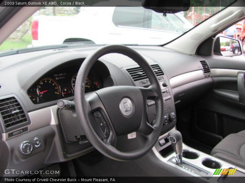 Cocoa / Black 2009 Saturn Outlook XE AWD