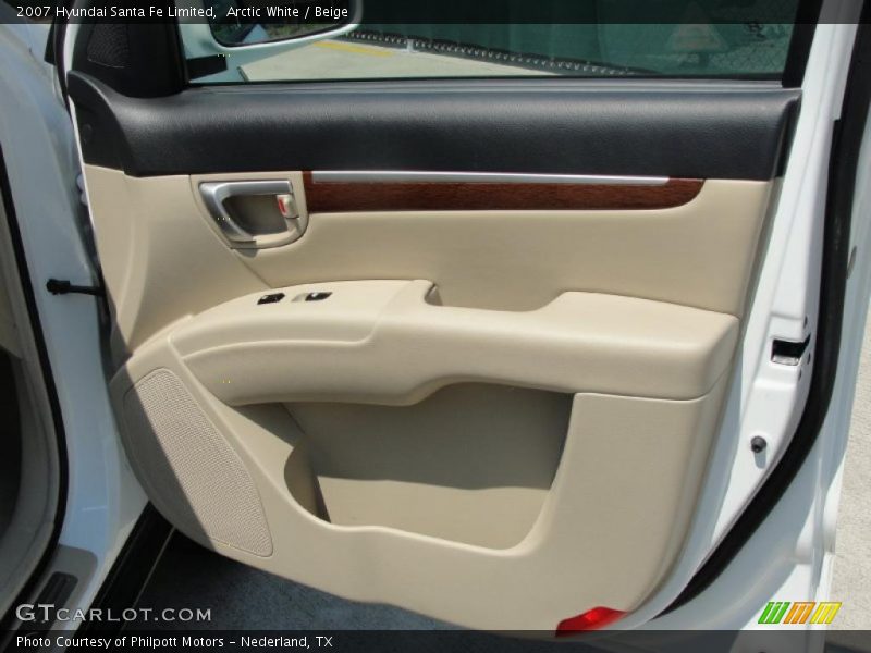 Arctic White / Beige 2007 Hyundai Santa Fe Limited