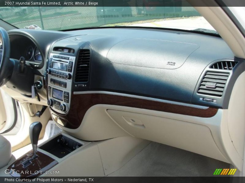 Arctic White / Beige 2007 Hyundai Santa Fe Limited