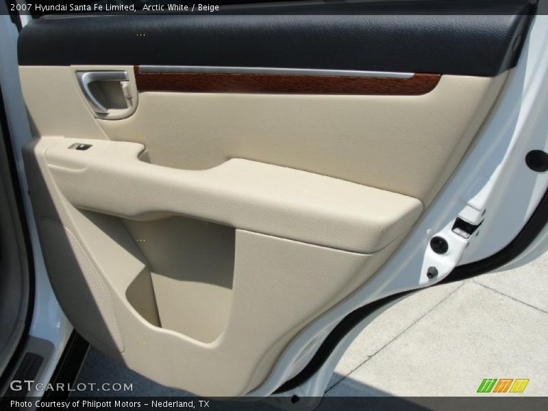 Arctic White / Beige 2007 Hyundai Santa Fe Limited