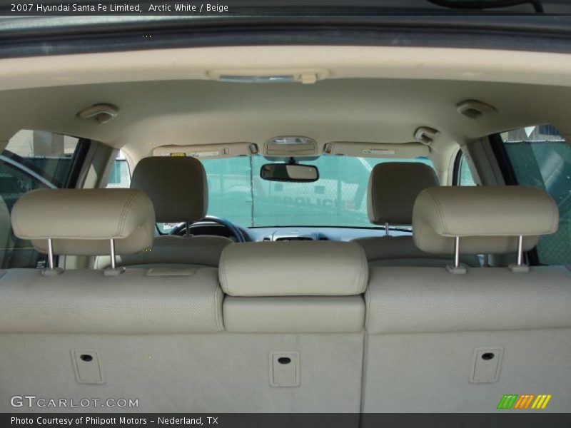 Arctic White / Beige 2007 Hyundai Santa Fe Limited
