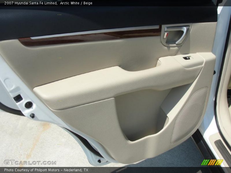 Arctic White / Beige 2007 Hyundai Santa Fe Limited