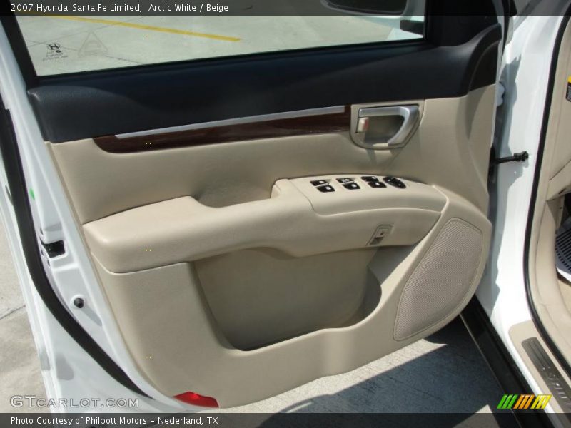 Arctic White / Beige 2007 Hyundai Santa Fe Limited