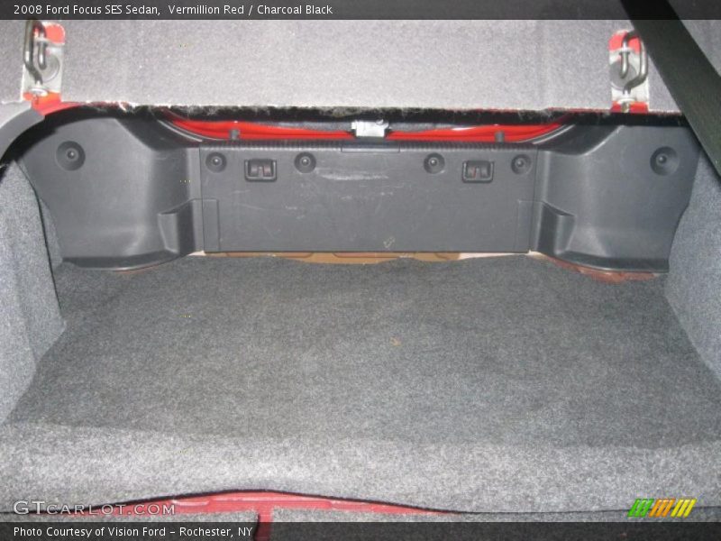 Vermillion Red / Charcoal Black 2008 Ford Focus SES Sedan