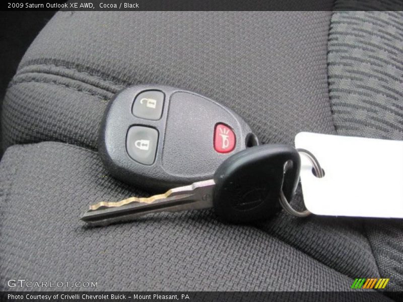 Cocoa / Black 2009 Saturn Outlook XE AWD