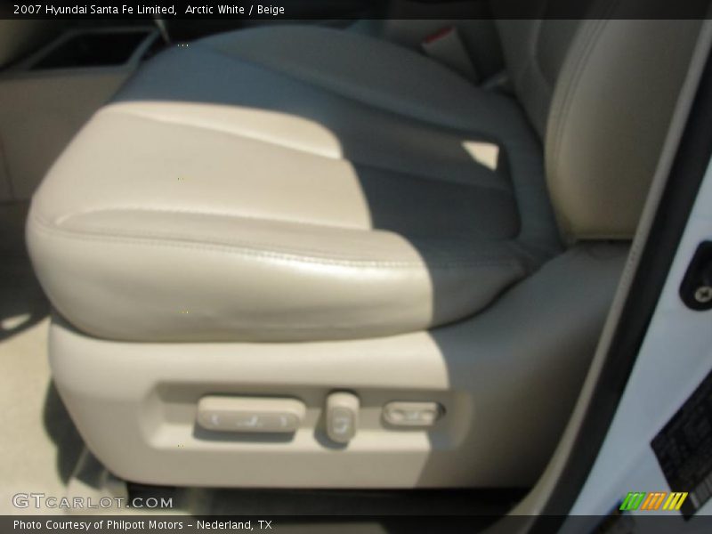 Arctic White / Beige 2007 Hyundai Santa Fe Limited