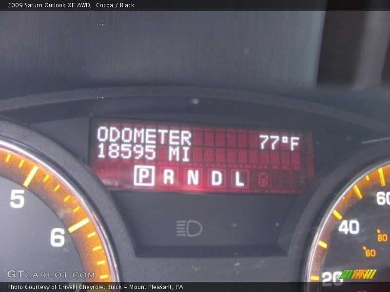 Cocoa / Black 2009 Saturn Outlook XE AWD