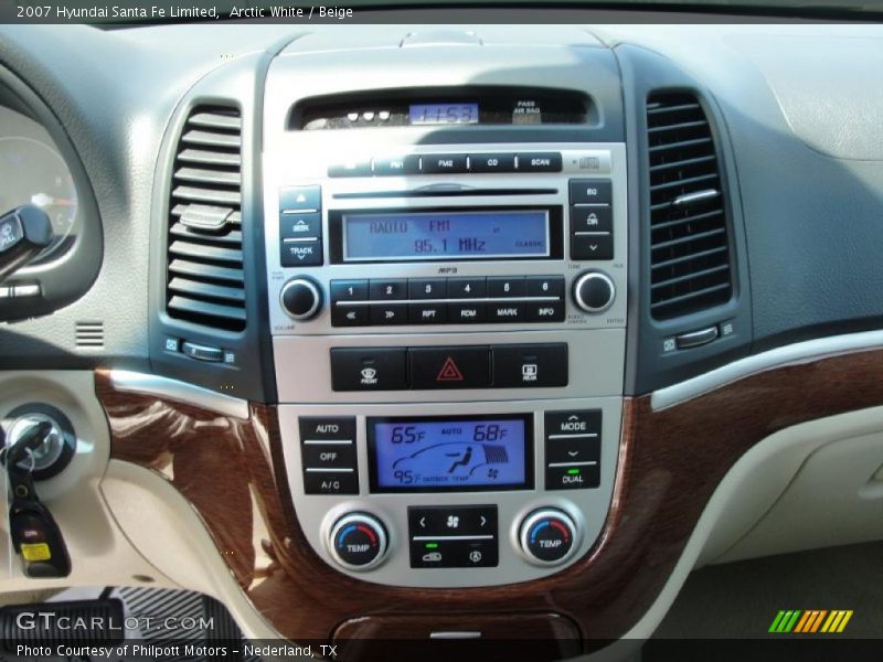 Arctic White / Beige 2007 Hyundai Santa Fe Limited