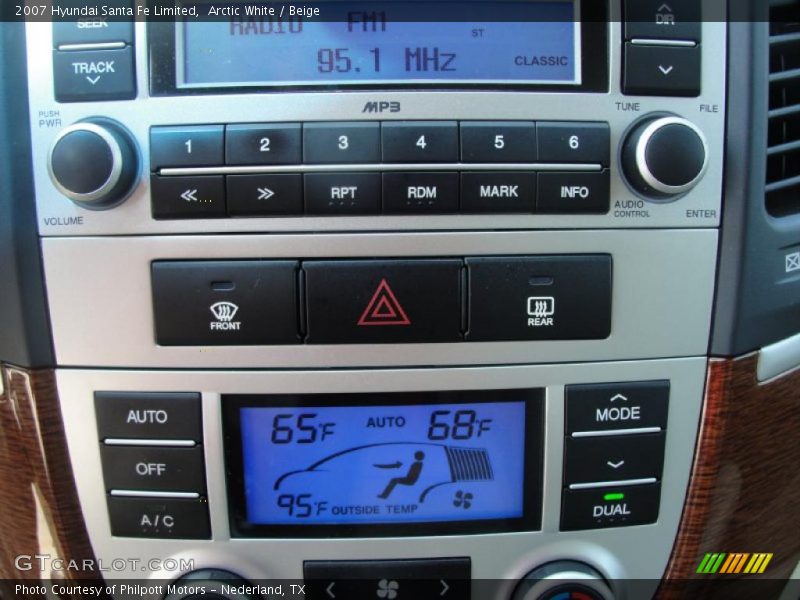 Arctic White / Beige 2007 Hyundai Santa Fe Limited