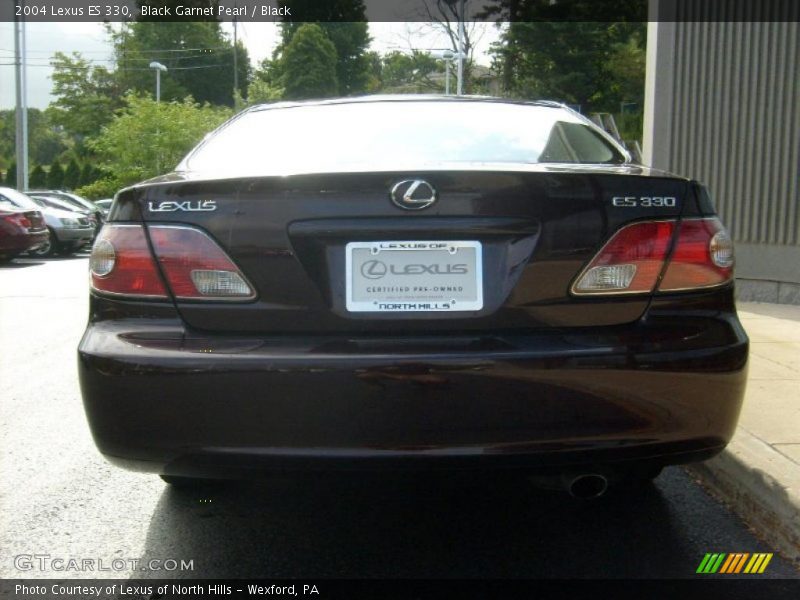 Black Garnet Pearl / Black 2004 Lexus ES 330