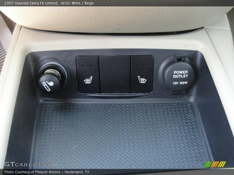 Arctic White / Beige 2007 Hyundai Santa Fe Limited