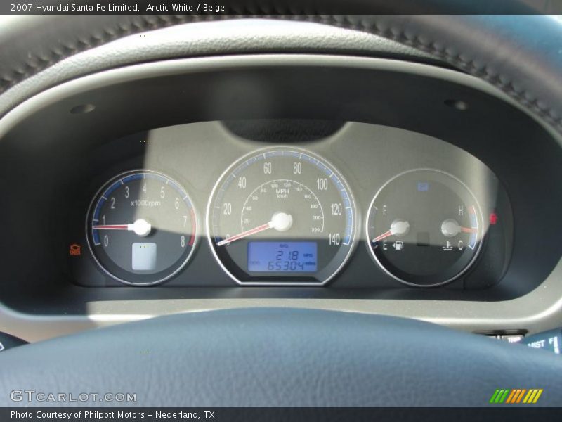 Arctic White / Beige 2007 Hyundai Santa Fe Limited