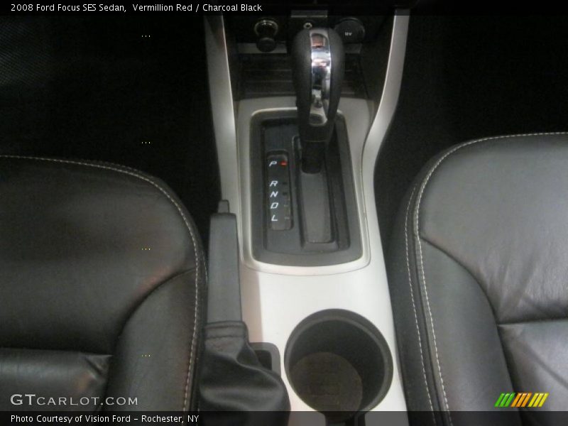 Vermillion Red / Charcoal Black 2008 Ford Focus SES Sedan