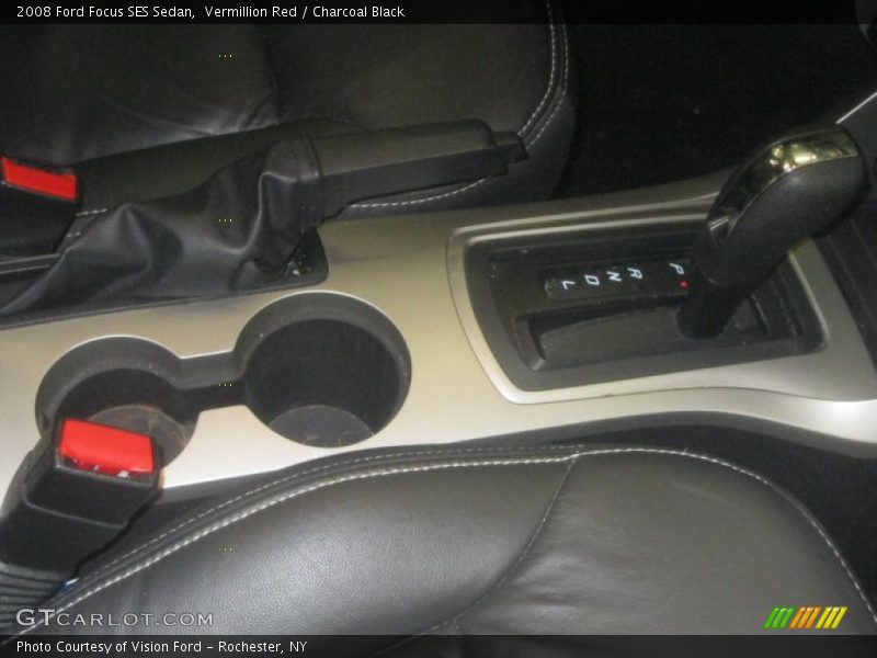 Vermillion Red / Charcoal Black 2008 Ford Focus SES Sedan