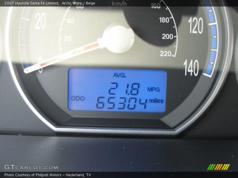 Arctic White / Beige 2007 Hyundai Santa Fe Limited