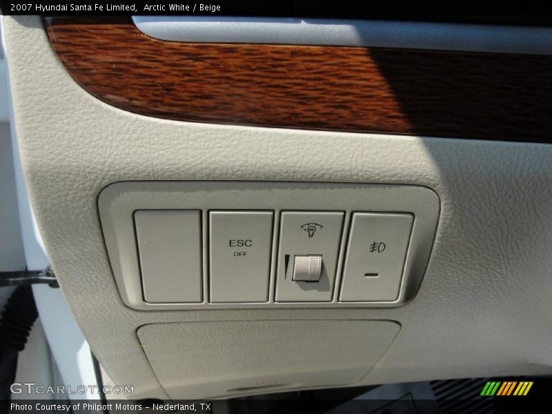 Arctic White / Beige 2007 Hyundai Santa Fe Limited
