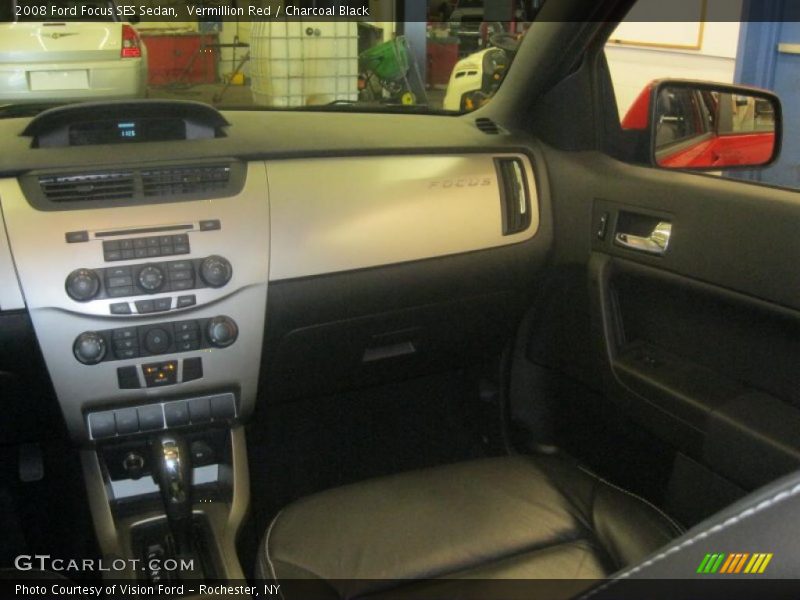 Vermillion Red / Charcoal Black 2008 Ford Focus SES Sedan
